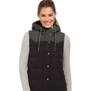 Women's XS down bivy vest patagonia, grey & black